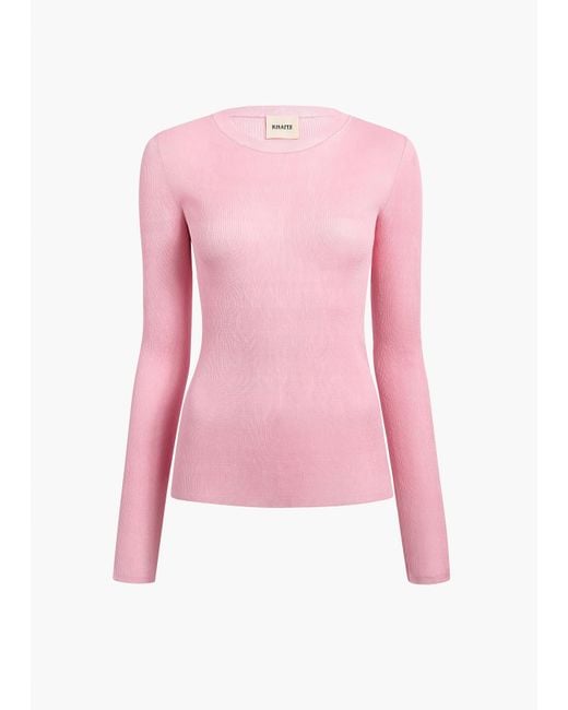 Khaite Pink Mosi Top
