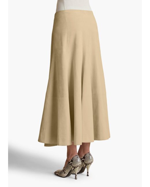 Khaite Natural Lenno Skirt