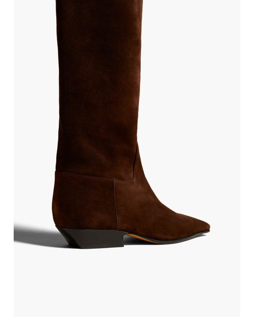 Khaite Brown Marfa Knee-High Boot