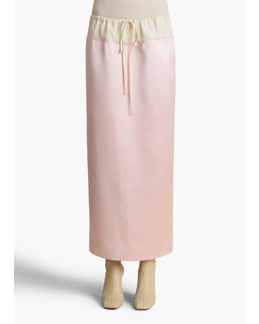 Khaite Pink Chet Skirt