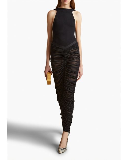 Khaite Black Laure Skirt