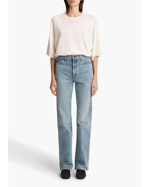 Khaite Blue Danielle Stretch Jean