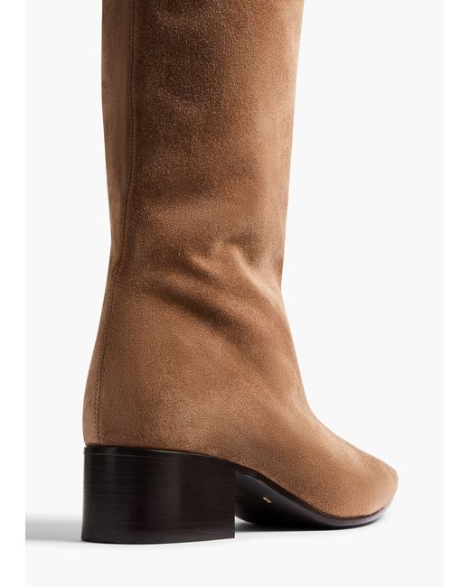 Khaite White Andee Knee-High Boot