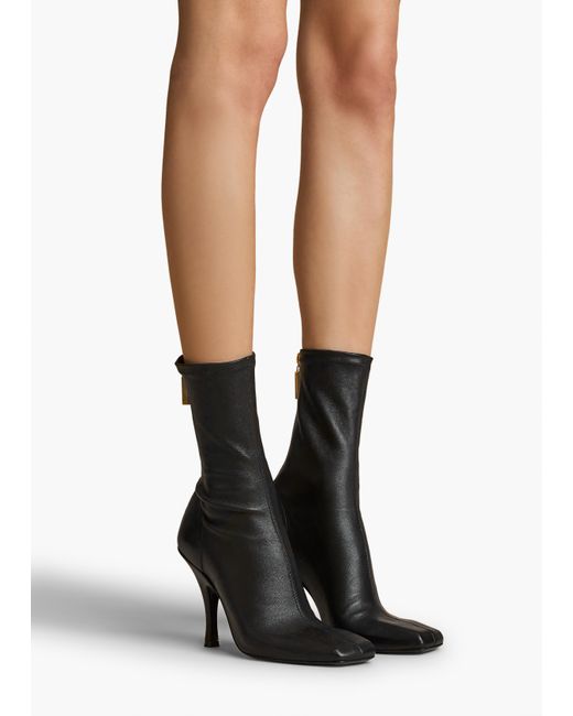 Khaite Black Eva Mid Calf Boot