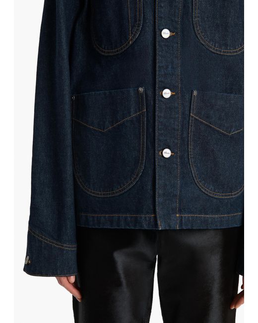 Khaite Blue Wyatt Jacket