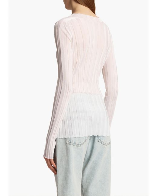 Khaite White Cosette Top