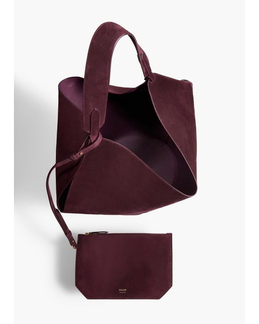 Khaite Purple Medium Lotus Tote