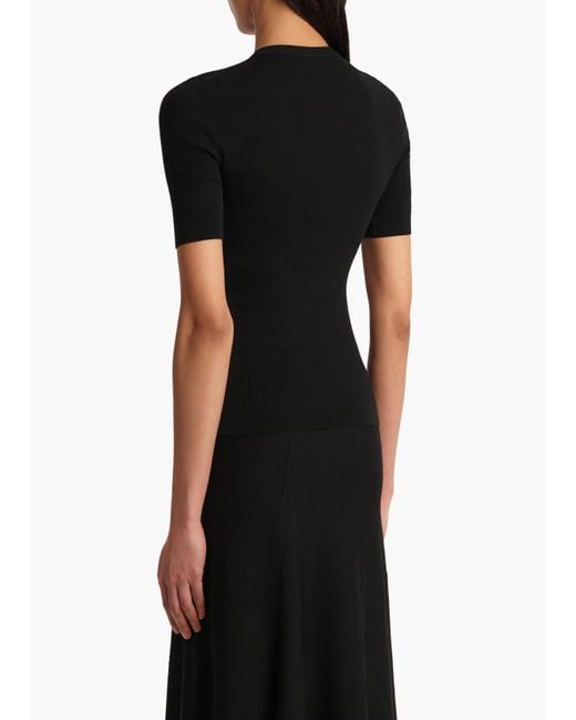 Khaite Black Celina Top
