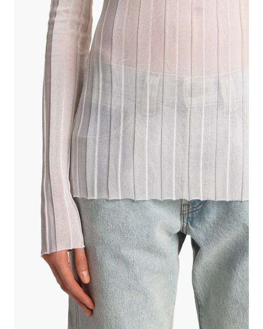 Khaite White Cosette Top