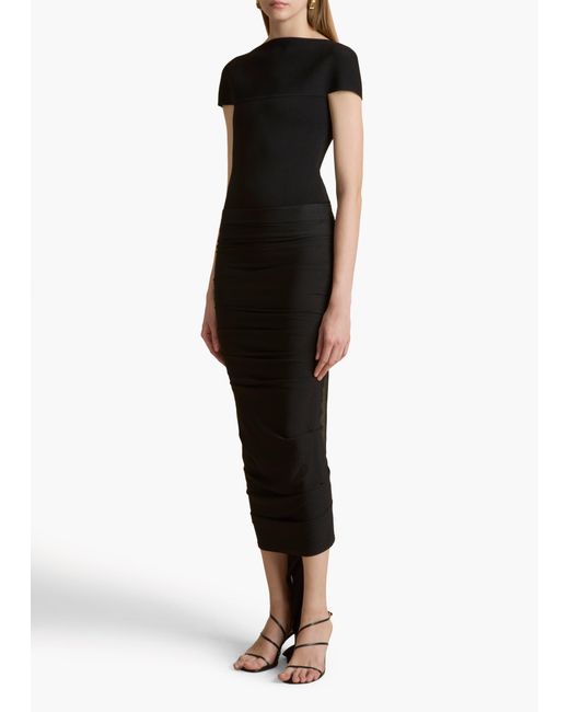 Khaite Black Basile Bodysuit