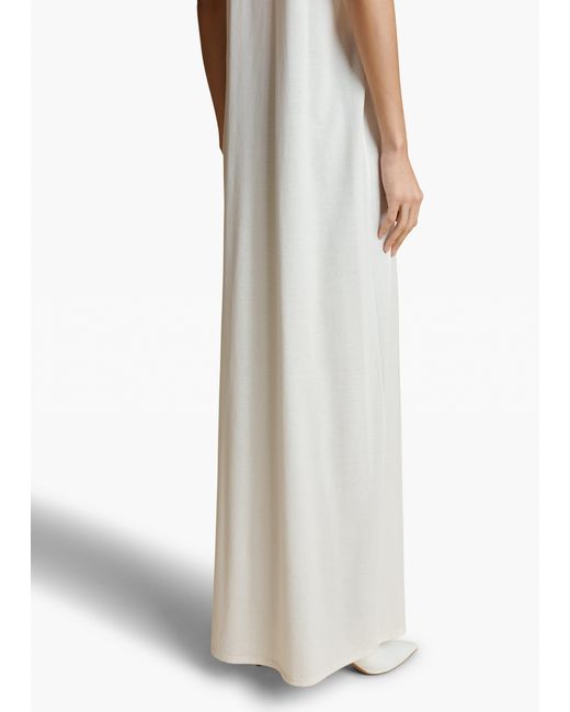 Khaite White Vernetta Dress