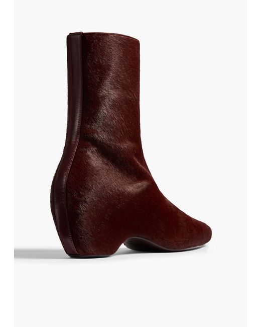 Khaite Brown Sybil Ankle Boot