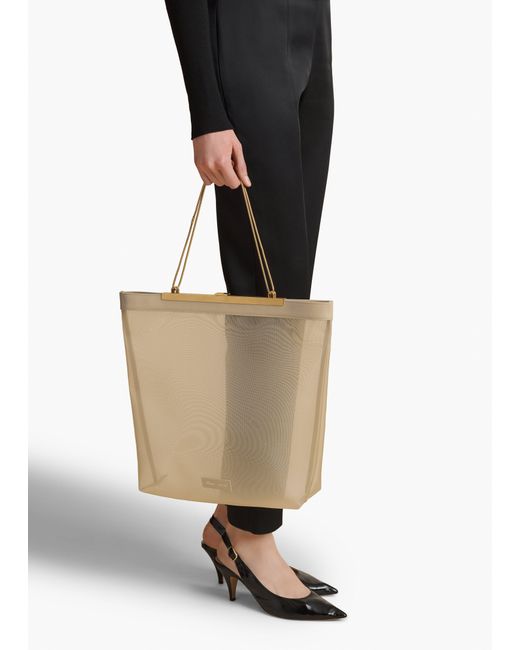 Khaite Natural Augusta Chain Tote