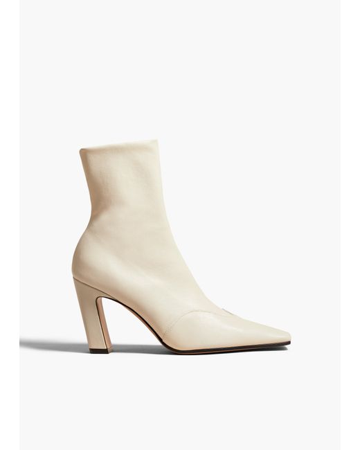 Khaite White Nevada Stretch High Boot