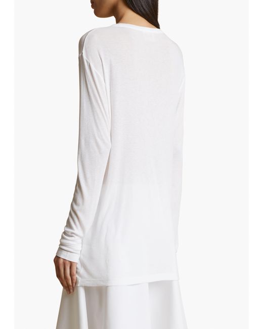 Khaite White Morton Top