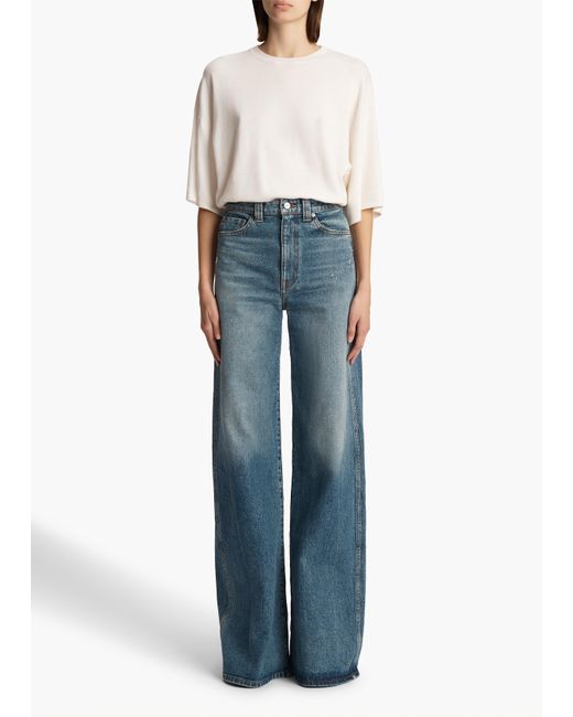 Khaite Blue Dane Stretch Jean