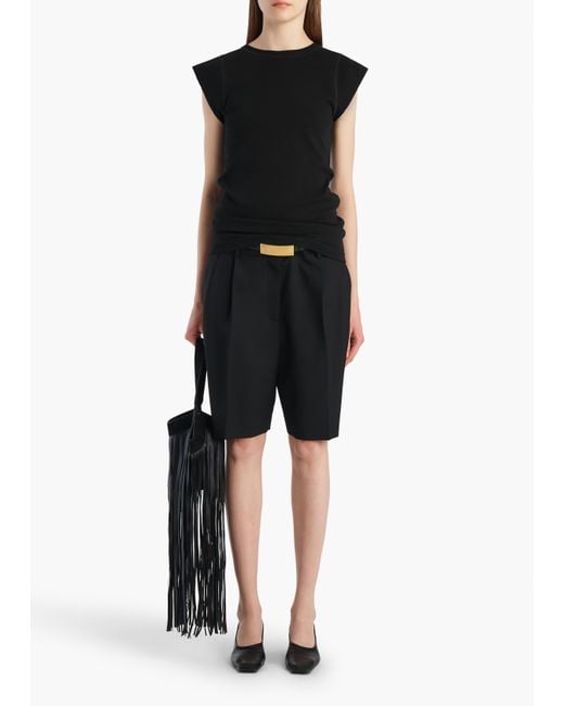 Khaite Black Auggie Short