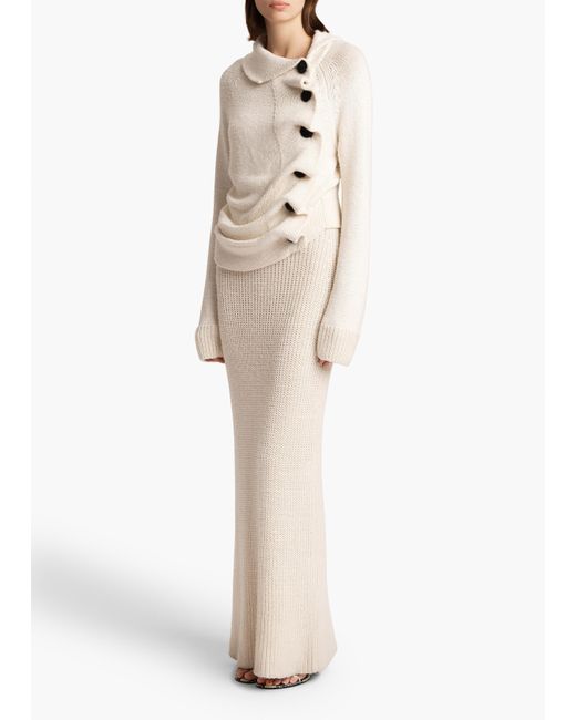 Khaite White Lex Dress