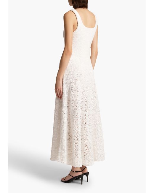 Khaite White Twigs Dress