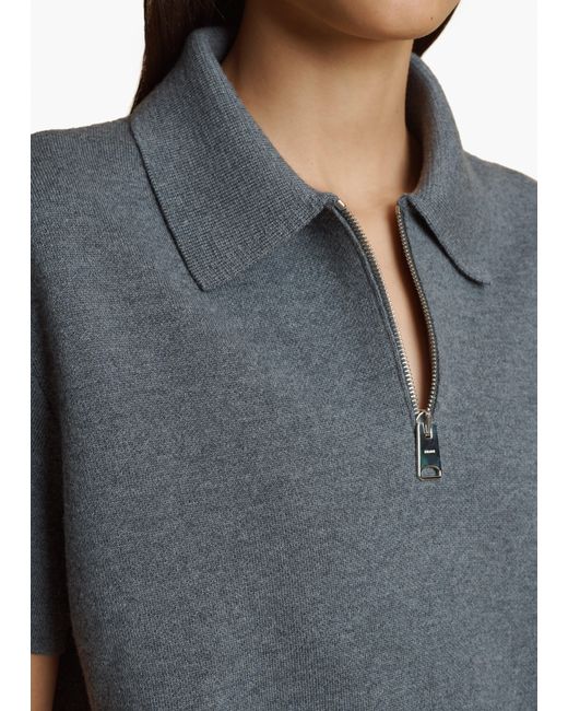 Khaite Gray Gulliame Top