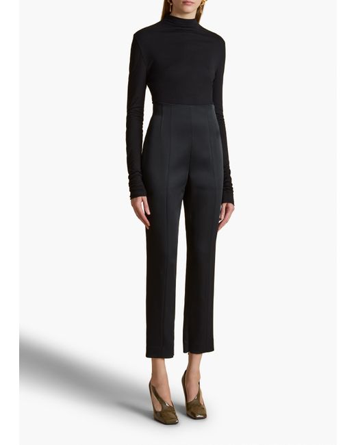 Khaite Black Lenn Pant