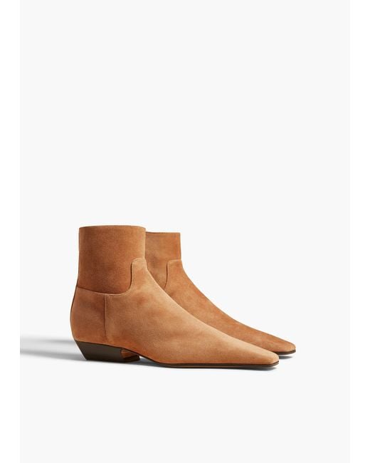Khaite Brown Marfa Ankle Boot