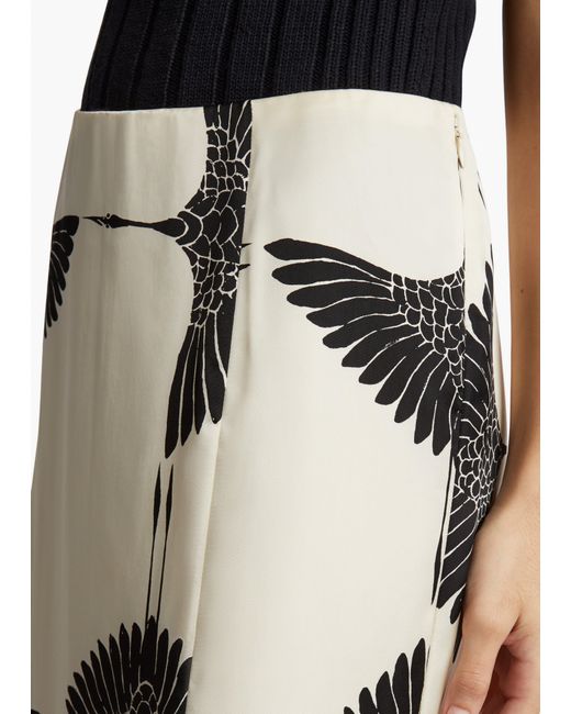 Khaite White Levy Skirt