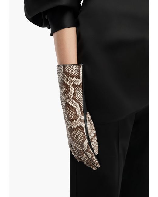 Khaite Black Remo Mid Gloves