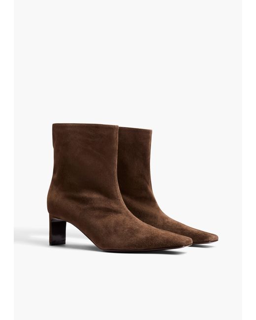 Khaite Brown Ona Ankle Boot