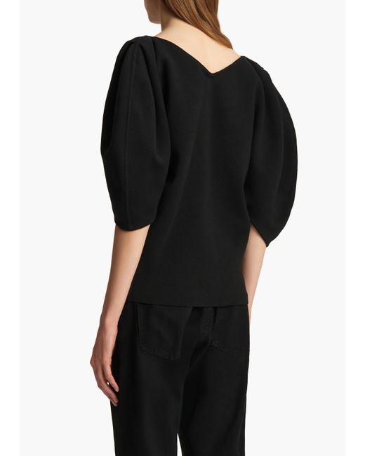 Khaite Black Venus Top