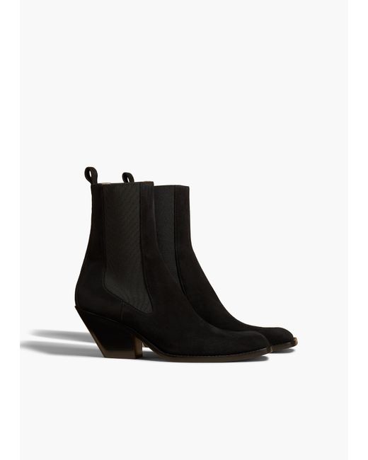 Khaite Black Austin Ankle Boot