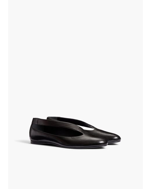 Khaite White Diana Flat