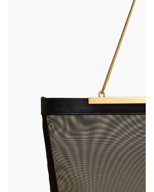 Khaite Black Augusta Chain Tote