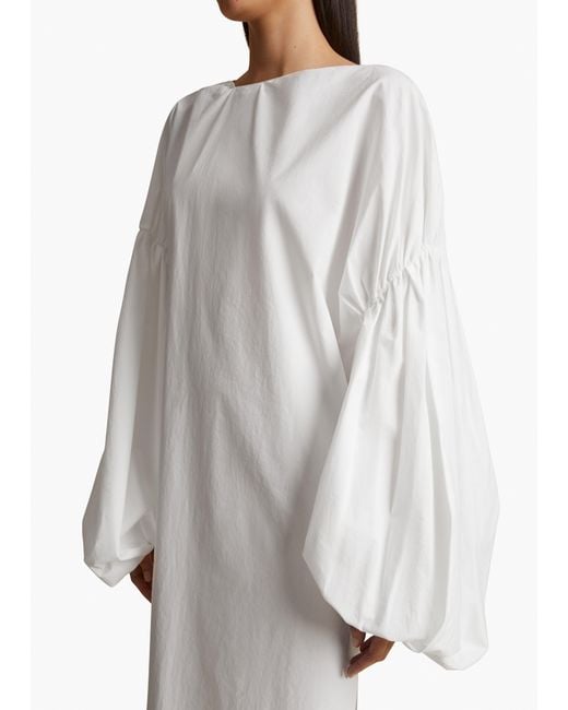 Khaite White Zelma Dress