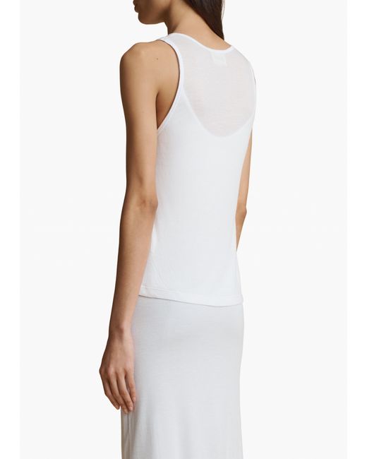 Khaite White Johnnie Top