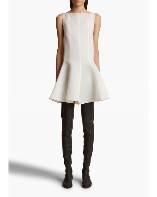 Khaite White Mags Dress