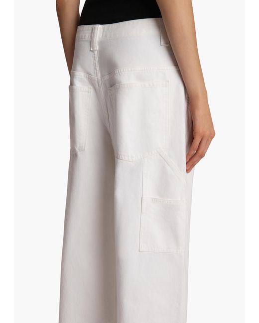 Khaite White Sowen Jean