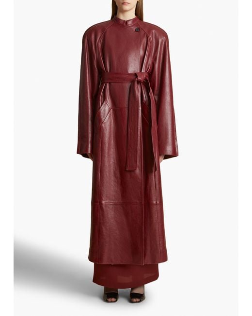 Khaite Red Rothen Coat