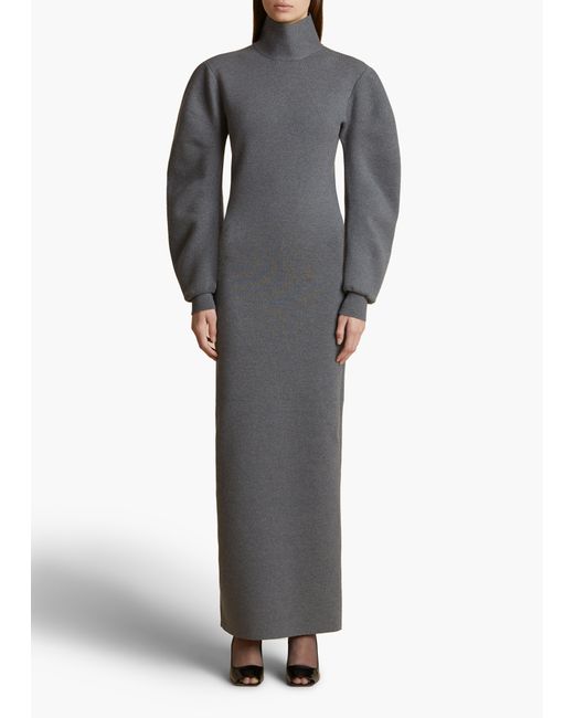 Khaite Gray Storm Dress