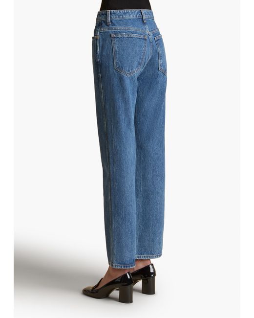 Khaite Blue Abigail Stretch Jean