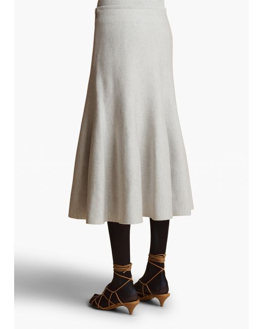 Khaite White Exclusive Odil Skirt