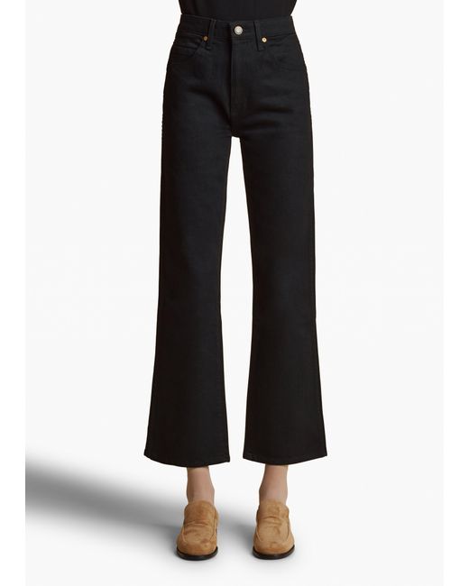 Khaite Black Vivian Stretch Jean