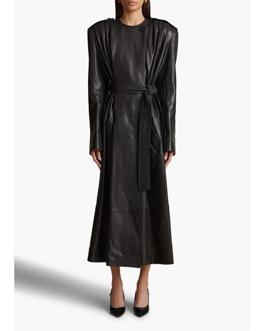 Khaite Black Exclusive Minnler Trench