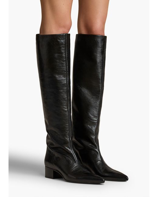 Khaite White Andee Knee-High Boot