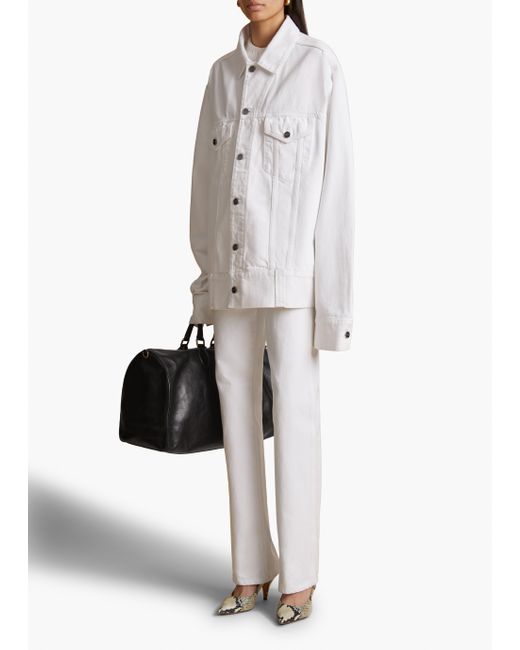 Khaite White Exclusive Grizzo Jacket