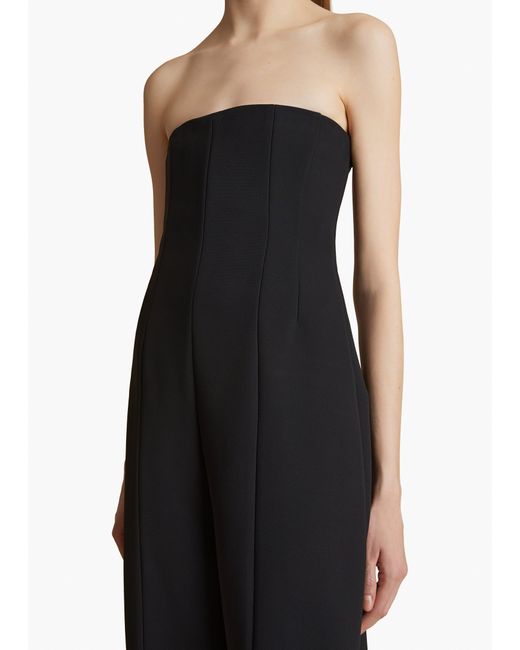 Khaite Black Lennex Jumpsuit