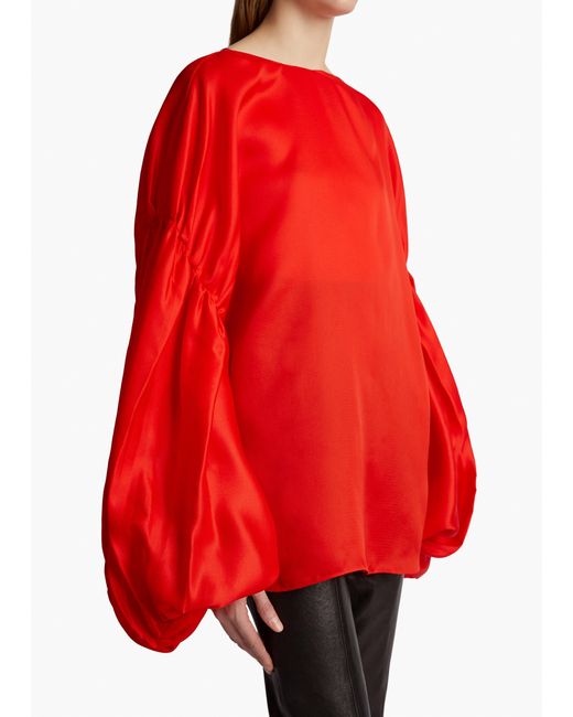 Khaite Red Quico Top