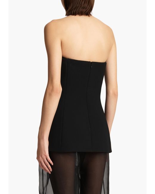 Khaite Black Ayla Top