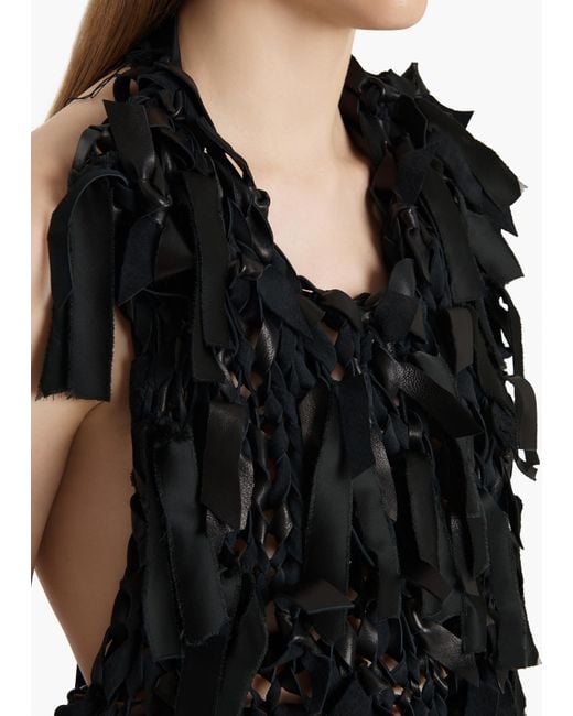 Khaite Black Tevis Top