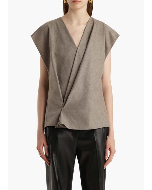 Khaite Gray Mer Top